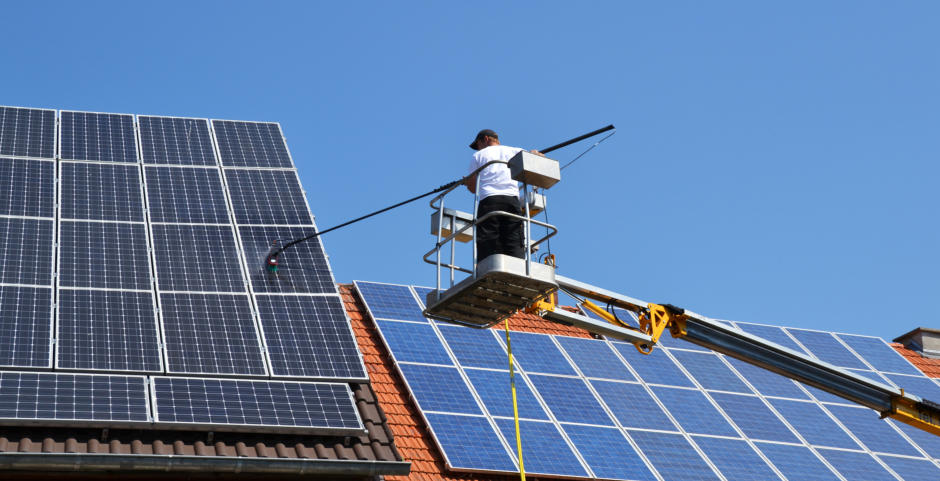 Čiščenja solarnih panelov