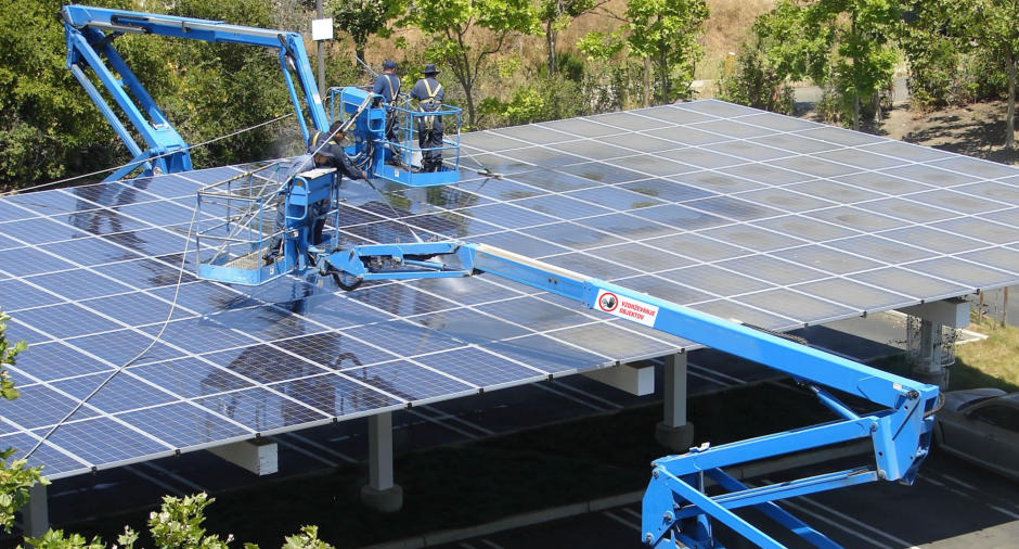 Čiščenja solarnih panelov