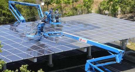 Čiščenja solarnih panelov